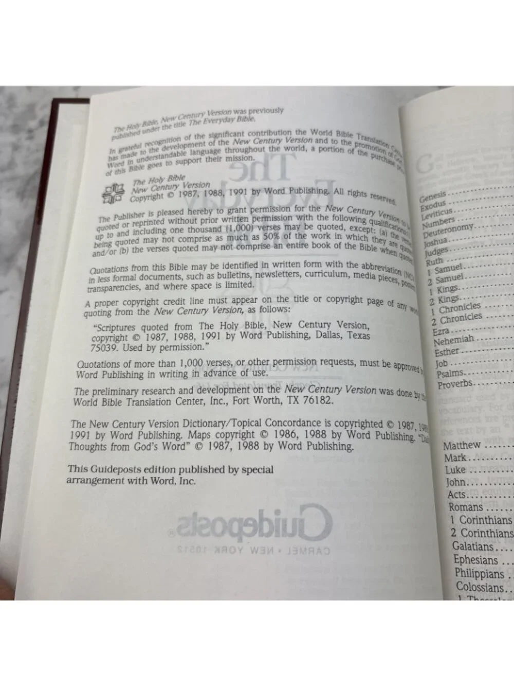*The Everyday Bible: New Century Version: Clearly Translated For Life Guideposts